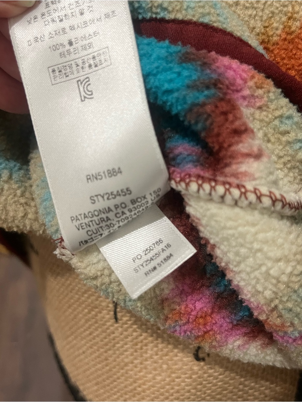 Patagonia Synchilla Snap T Pullover Timber Twist Cinder Red Aztec Women's Large - Picture 8 of 8